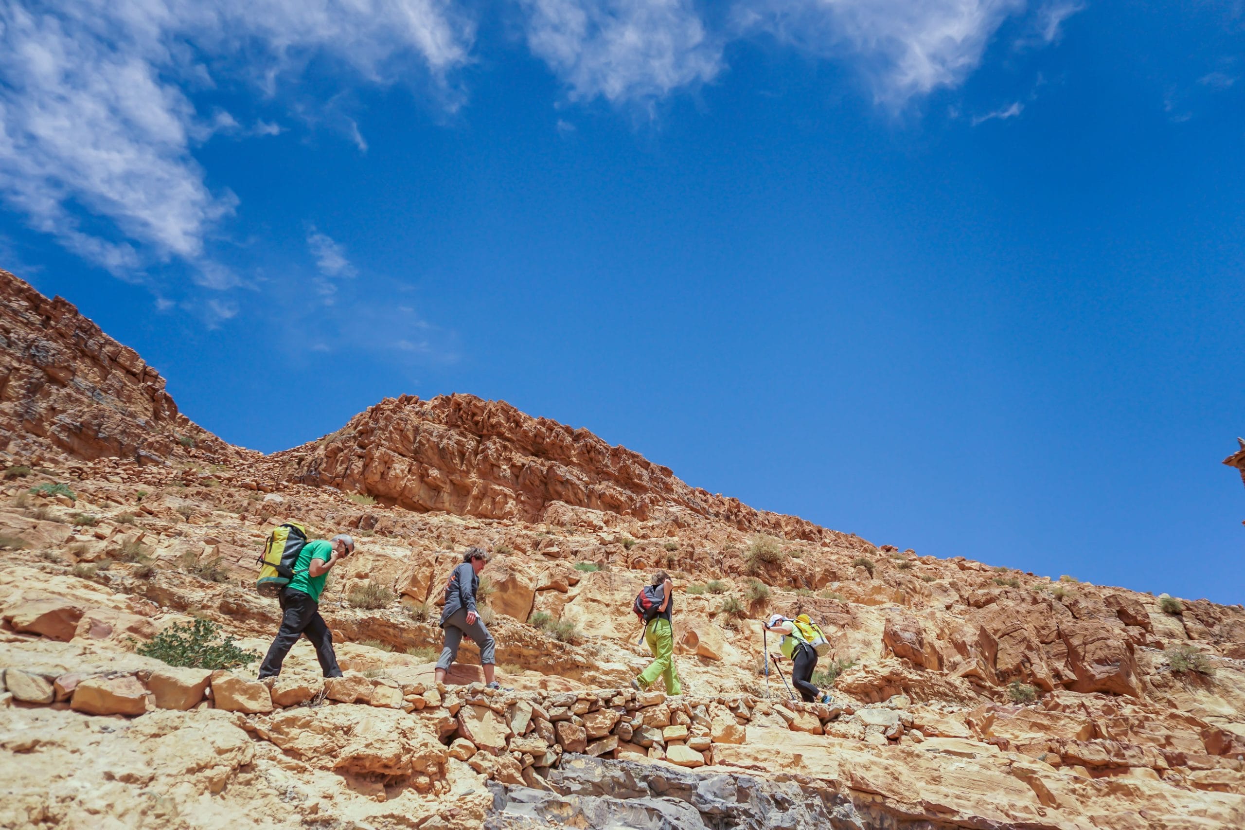 Mountain Hiking Adventure in Morocco's Scenic Landscape
