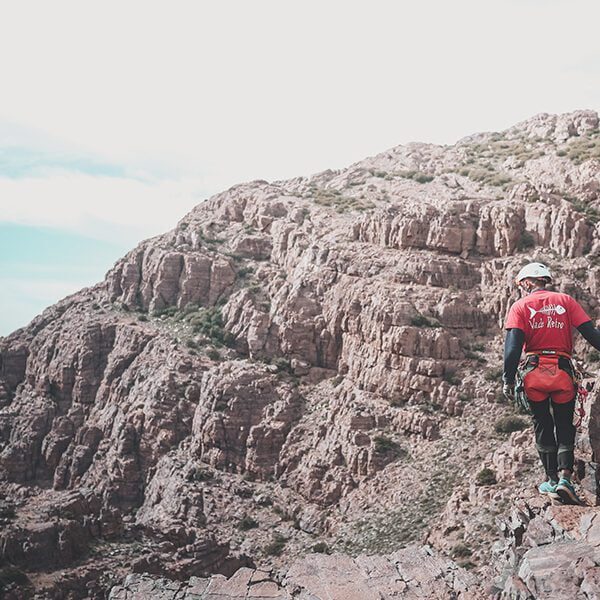 Hiking in the Anergui Valley, Morocco.