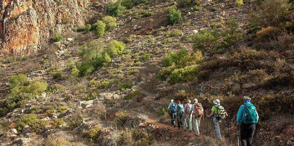 Beautiful Moroccan landscape during trekking.