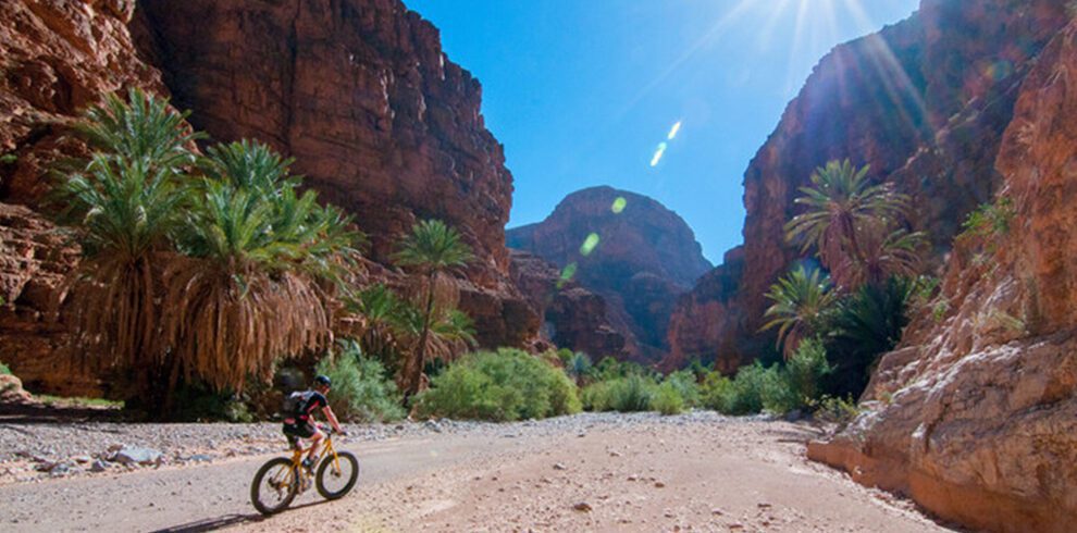 Biker Riding Anti Atlas