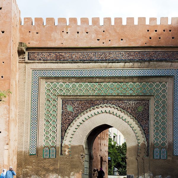 Symbolic Entrance of Meknes with Elaborate Moroccan Design