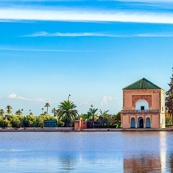 Exploring the Moroccan landscapes during a trek.