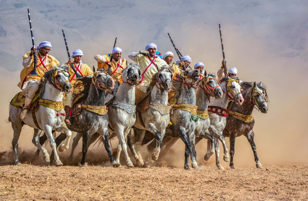 Fantasia, Moroccan ancestral art and Tradition not far Away from ouajed.