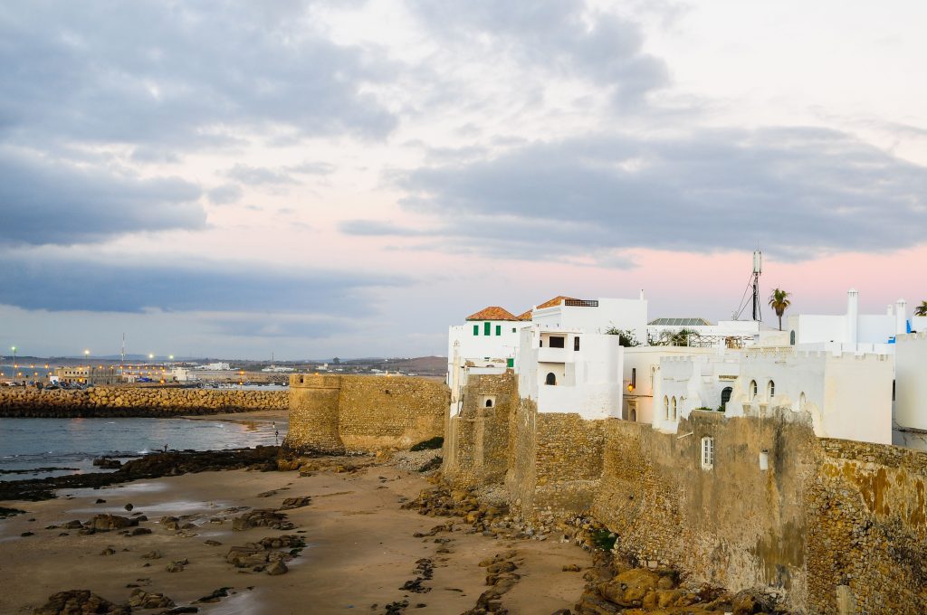 Sunset in Asilah, Morocco.