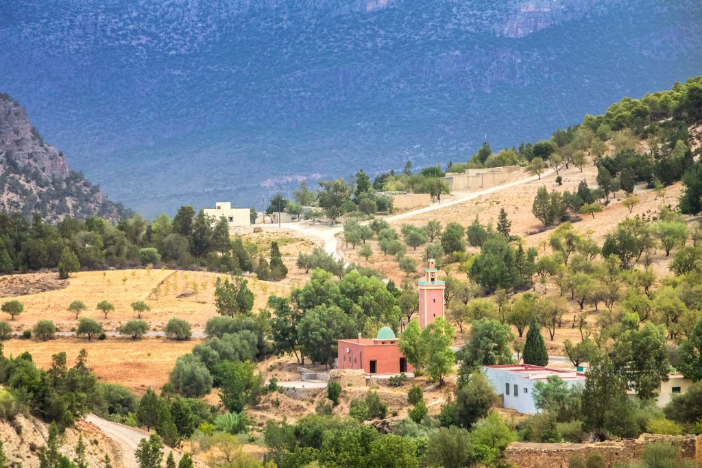 Small amzigh village in the middle atlas mountains, Mororcco.